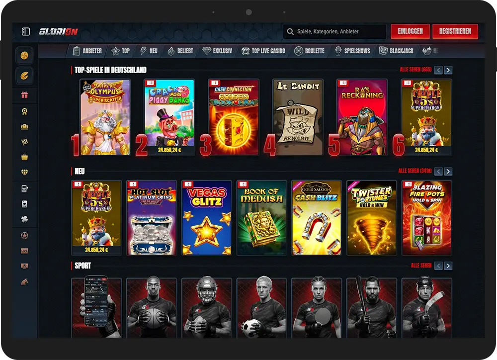 Glorion Casino Startseite